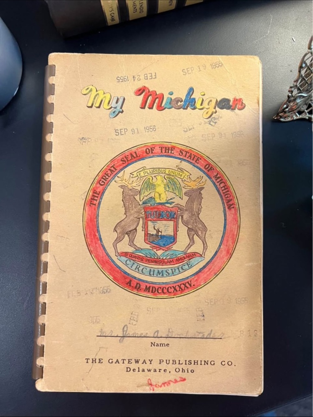 1948 Vintage My Michigan Book